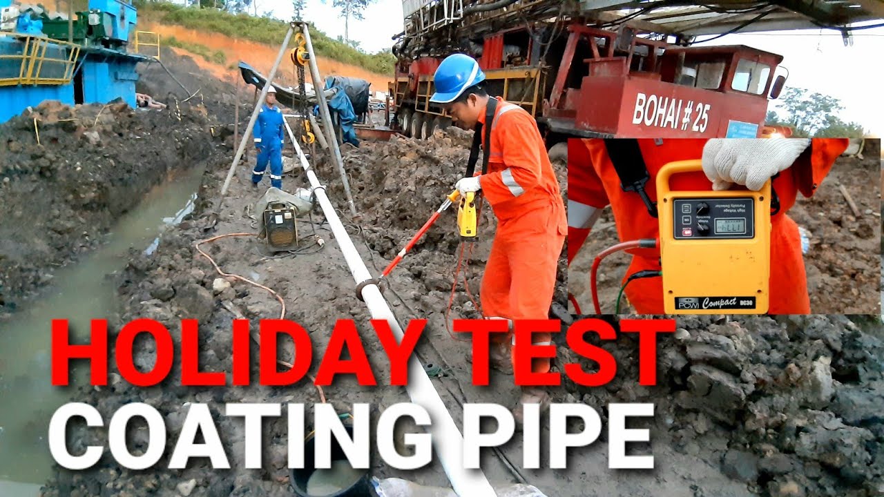 Holiday test pipeline coating