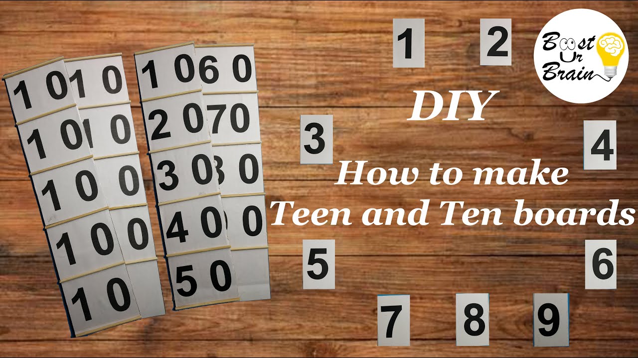 DIY- How to make teen and ten board?