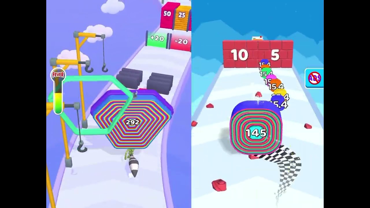 LAYER MAN /vs SMASH RUNNER ∞ EEMM Gameplay Android iOS • Layer Run 3D SatisfyingMobile Games 