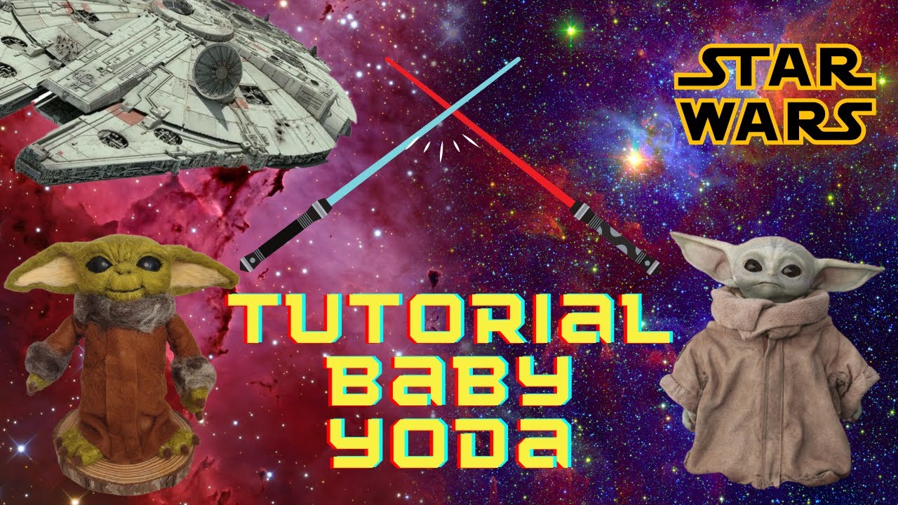 Aprende a hacer a Baby Yoda (Grogu) en lana con la técnica de fieltro agujado 🙌 Needle Felting