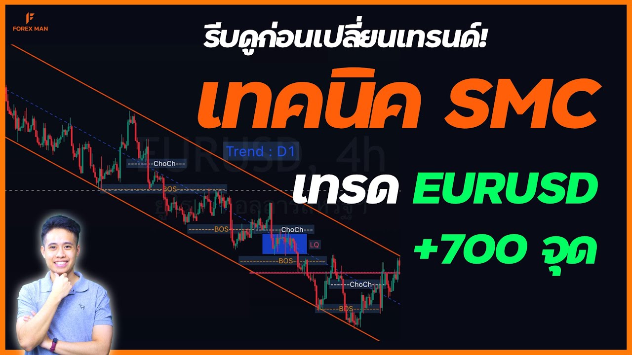 รีบดูก่อนเปลี่ยนเทรนด์! เทคนิค SMC เทรด EURUSD +700 จุด | เทรด Forex