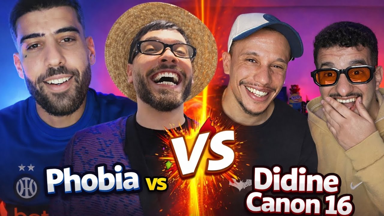 Live : Didine Canon V Phobia Isaac 🇲🇦🇩🇿 ديدين طغى عليهم 😂😂