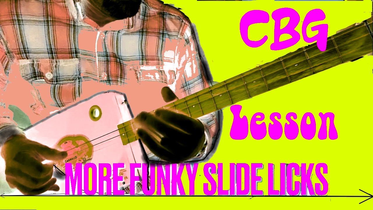 More Funky 3 String CBG Slide Licks #cbg #cigarboxguitar #cigarboxguitarlesson