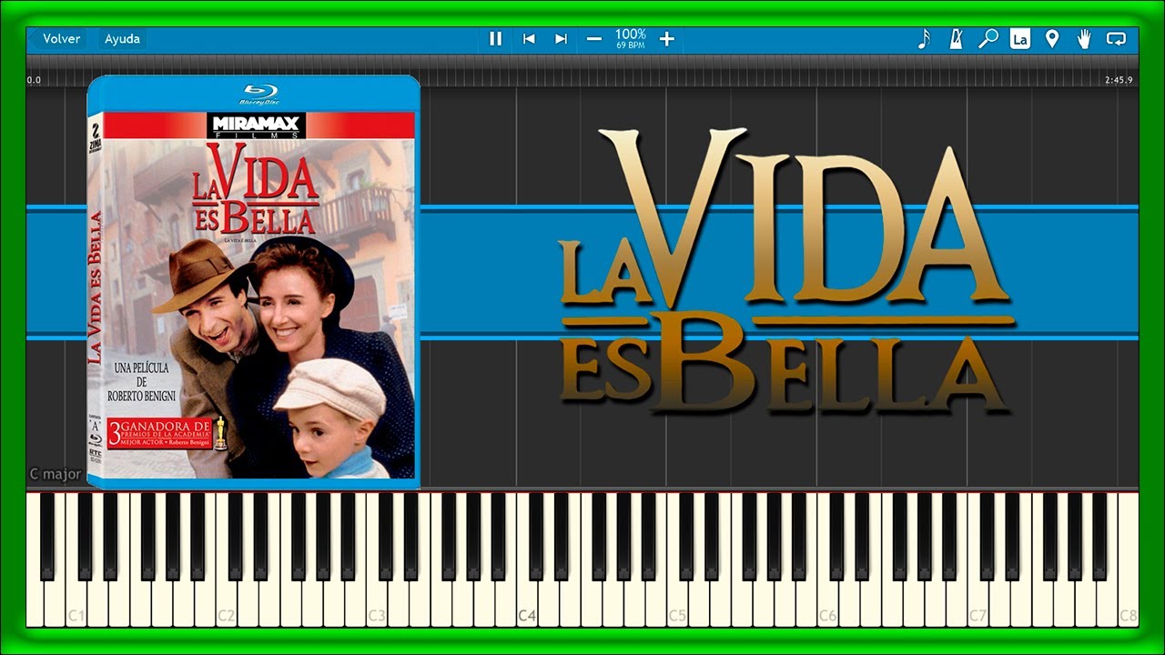 LA VIDA ES BELLA 🖤 Theme Song 🎬 (PIANO TUTORIAL) 🎹 #12