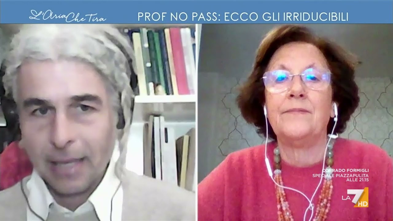 Il docente No Vax Davide Tutino contro l'epidemiologa Stefania Salmaso: 