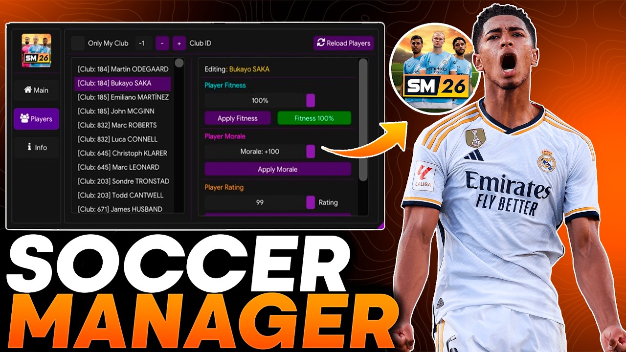 MOD MENU SOCCER MANAGER 2026 | v3.3.5 | UNLIMITED MONEY FITNESS, MANAGER LEVEL UP, EDIT ALL PLAYERS