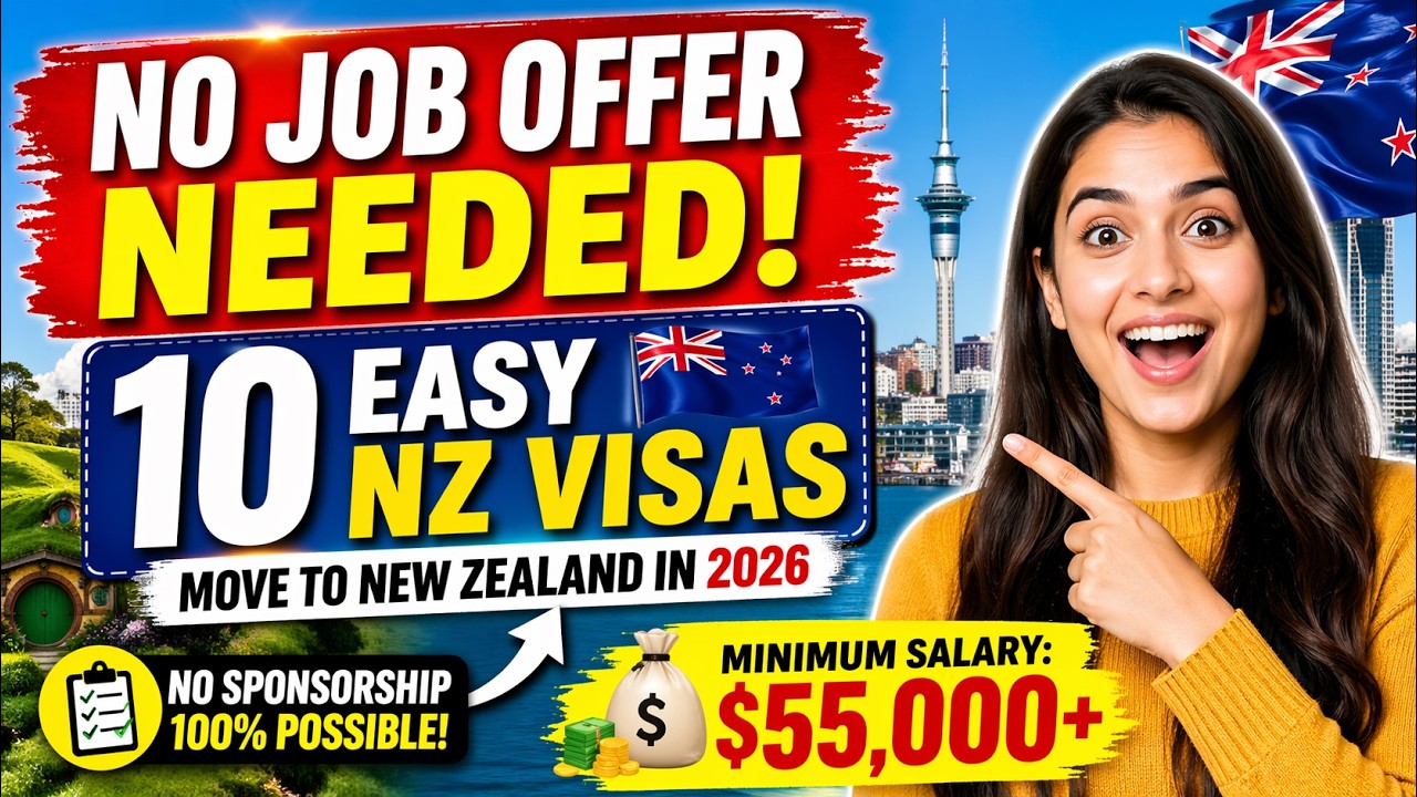 10 Ways to Move to New Zealand WITHOUT Job Offer 🇳🇿 (2026 Visa Guide) | Dream Canada