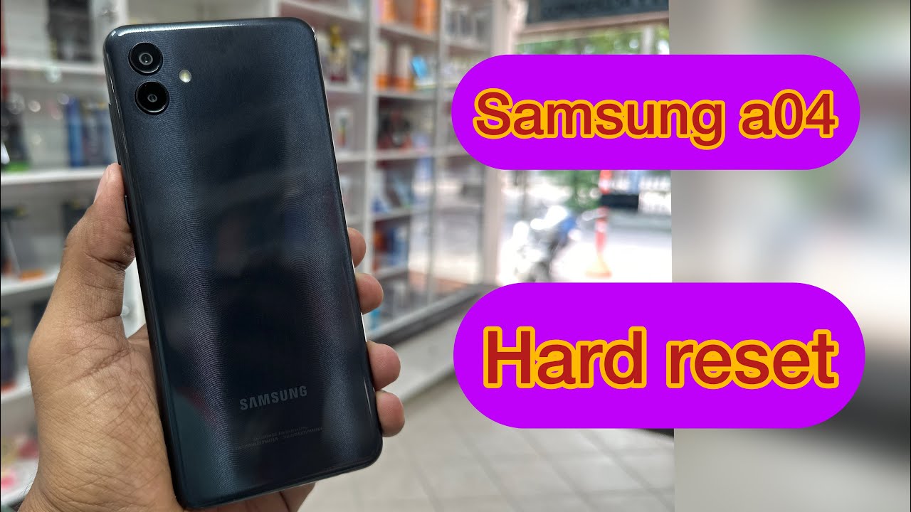 como FORMATEAR samsung A04 [ hard reset ]