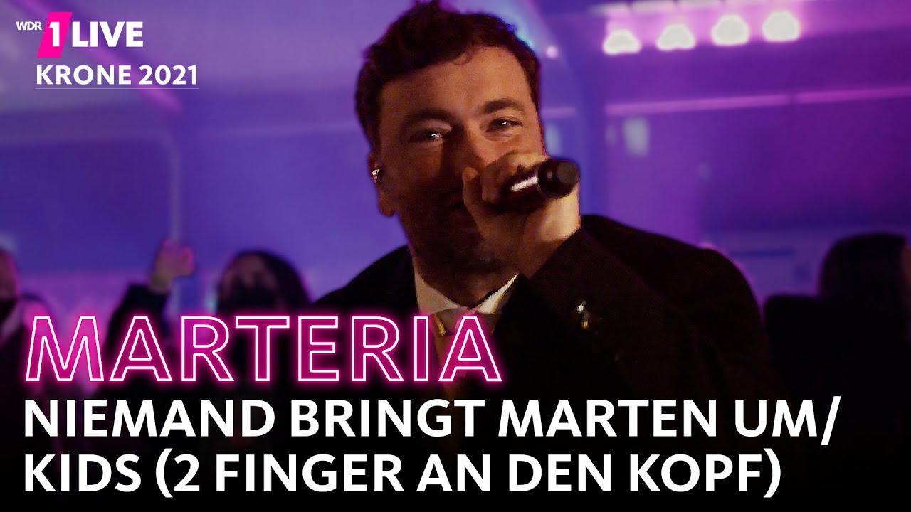 Marteria - Niemand bringt Marten um /&nbsp;Kids (2 Finger an den Kopf)&nbsp;| 1LIVE Krone 2021