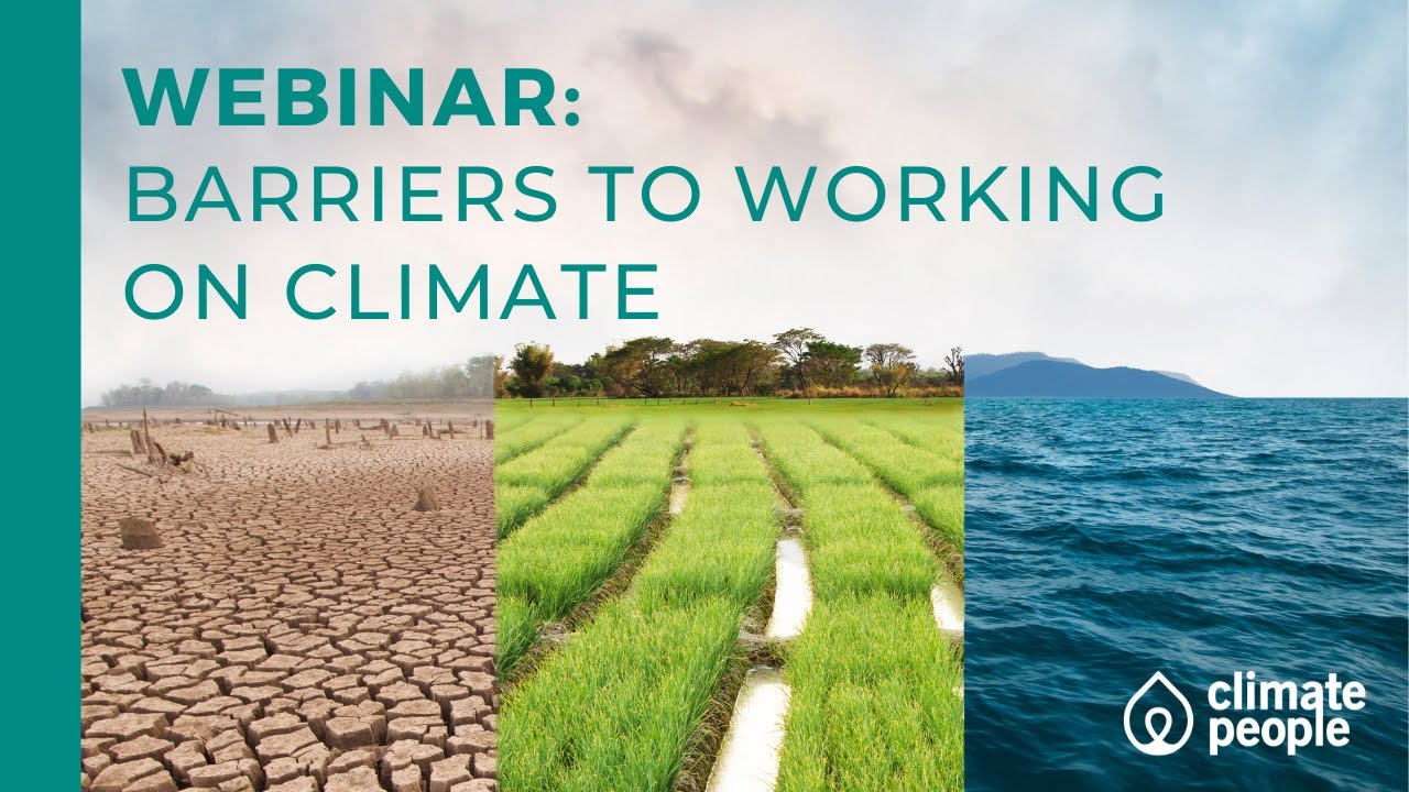 WEBINAR: Barriers to Working on Climate