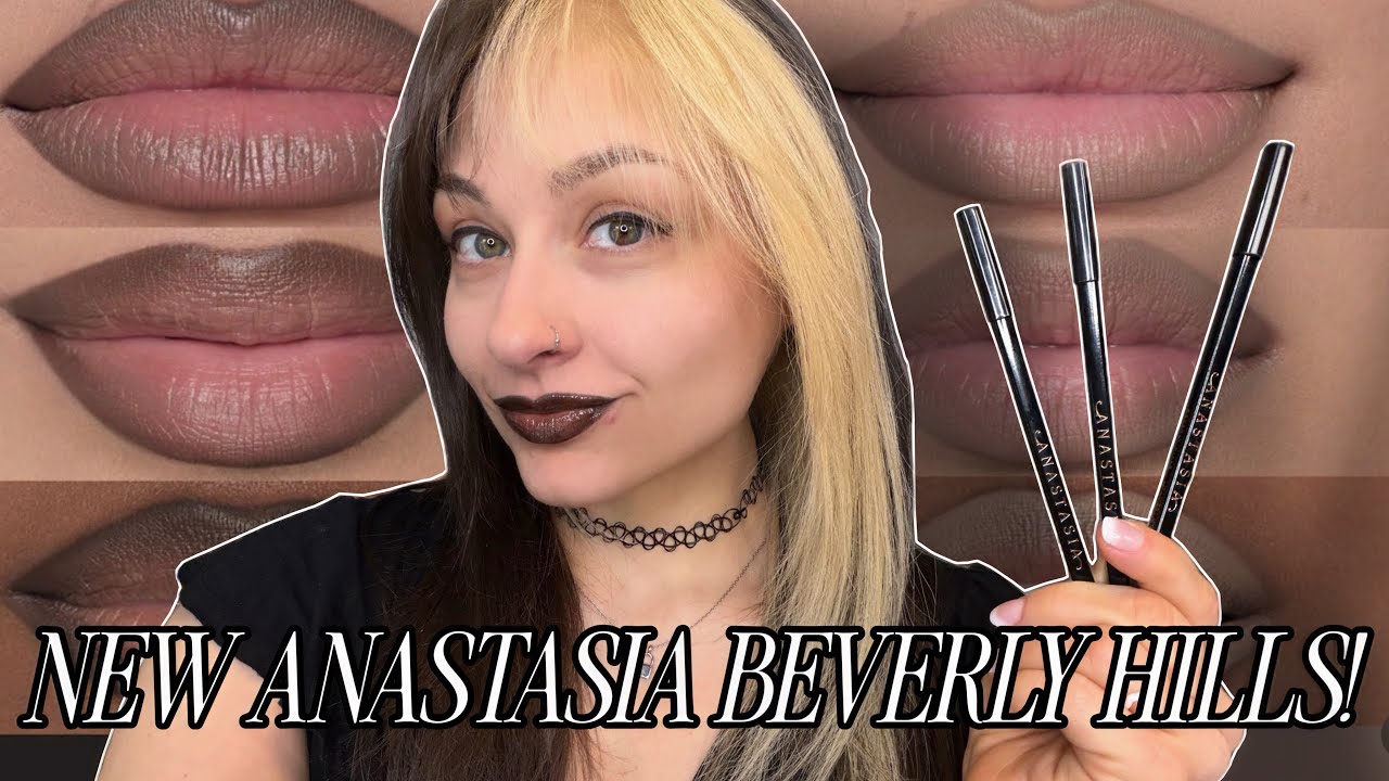 NEW ANASTASIA BEVERLY HILLS LIP LINERS!!! LIP SWATCHES / new makeup releases for makeup 2026