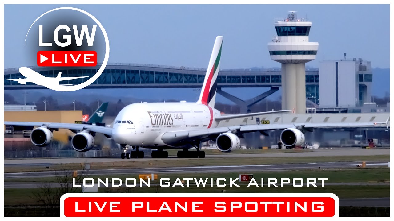 ✈️ LIVE LONDON GATWICK AIRPORT PLANE SPOTTING