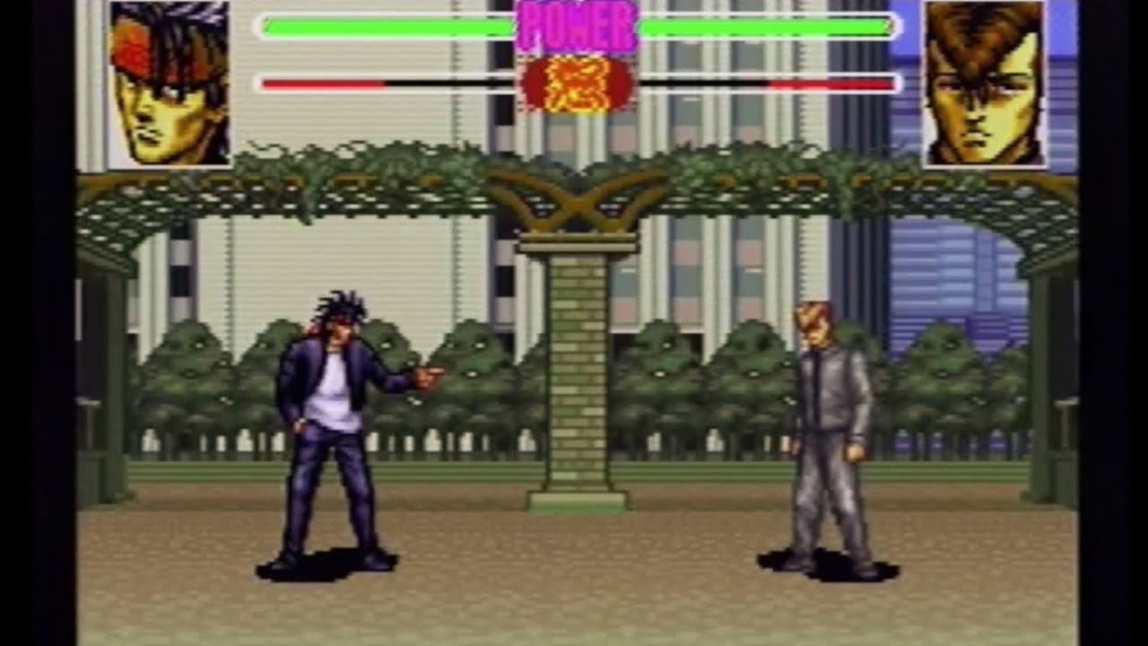 「 マーシー (海老原)  VS  薬師寺」: SFC『ろくでなしBLUES  対決！東京四天王』【ゲーム】【スーパーファミコン】ろくでなしブルース rokudenashi blues スーファミ