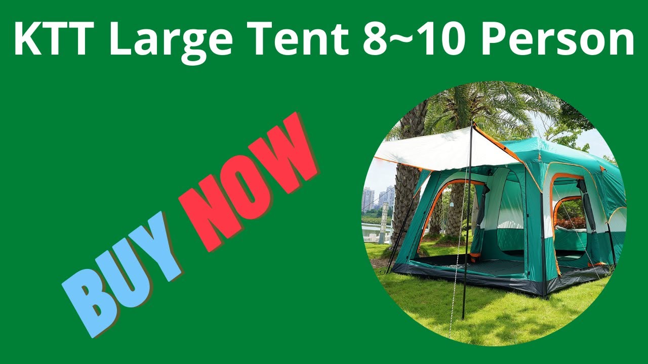 KTT Large Tent 8~10 Person Family Cabin Tents Review
