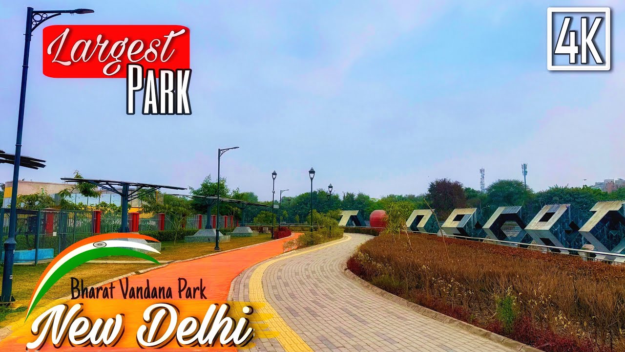 🇮🇳दिल्ली में खुल गया सबसे बड़ा पार्क | Full Tour - Delhi Dwarka Bharat Vandana Park 