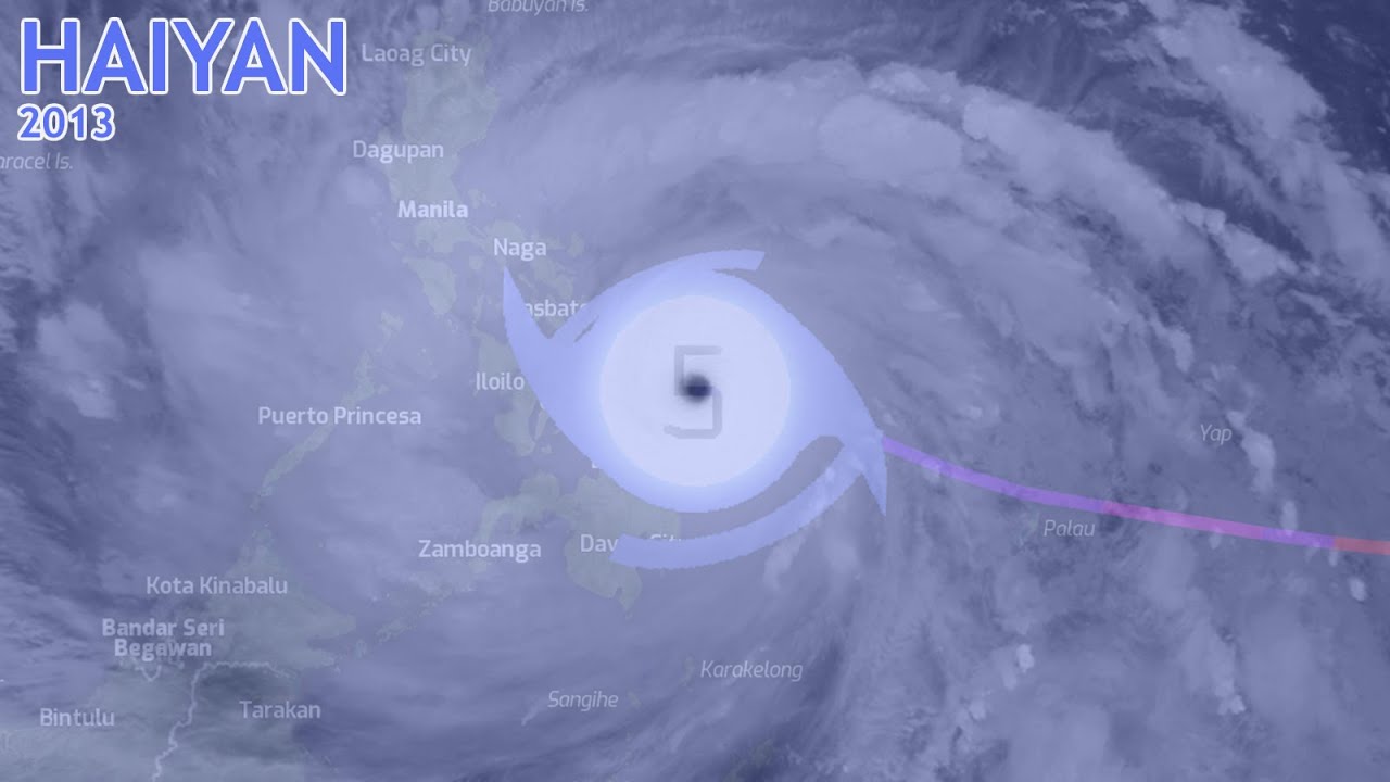 Individual Storm Tracks: Typhoon Haiyan (