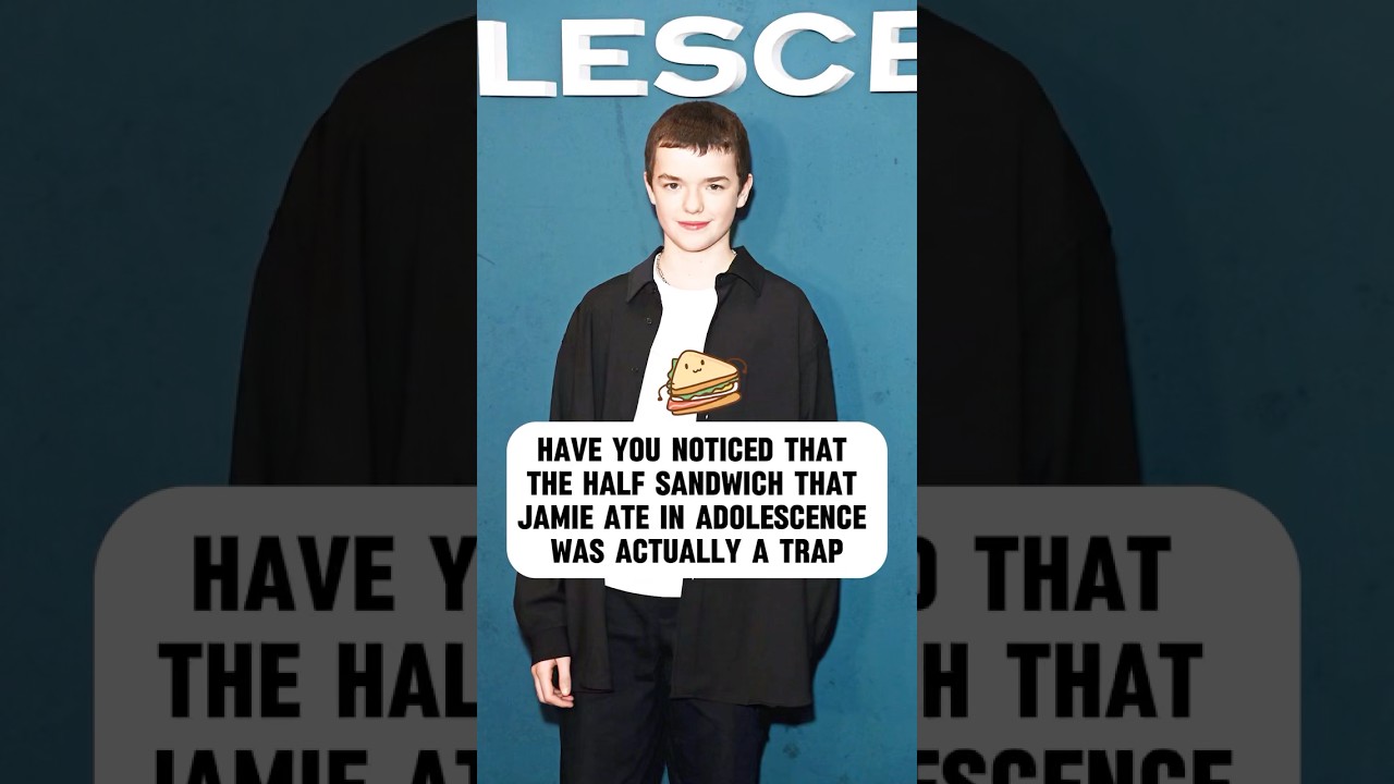 Did you notice that the half-sandwich Jamie ate in his youth was actually a trap?#adolescence