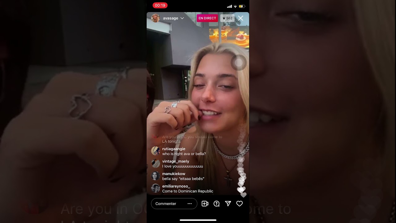 Ava sage insta live
