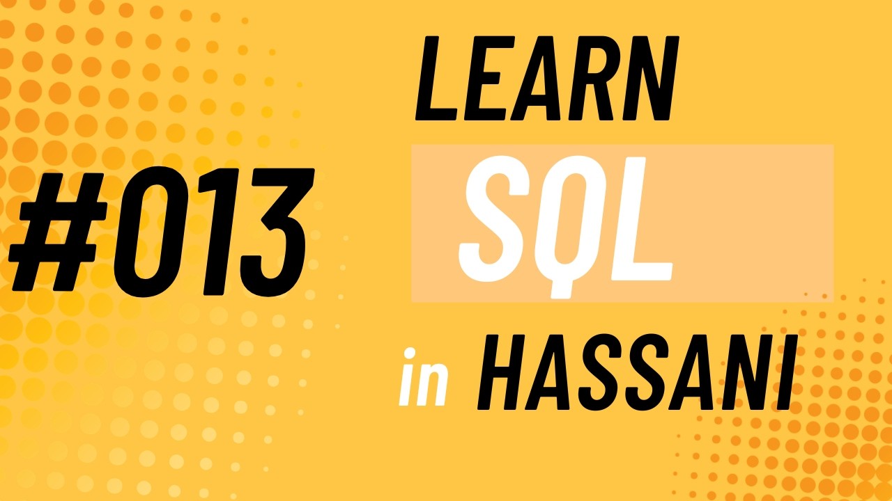 #013| How To Create a New Database | Learning SQL in Hassani