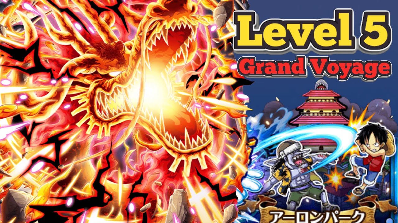 Rush Kaido Overkills Level 5 Arlong Grand Voyage! (Showcase) ラッシュスゴ カイドウ vs 大航海 ルフィ/アーロンパーク トレクル
