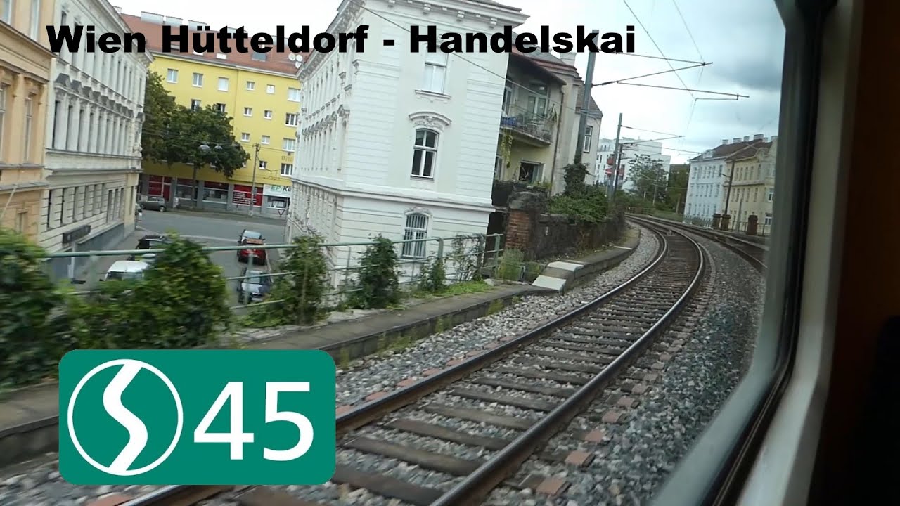 Mitfahrt auf der Wiener Vorortelinie (S45) Wien Hütteldorf - Handelskai | komplett