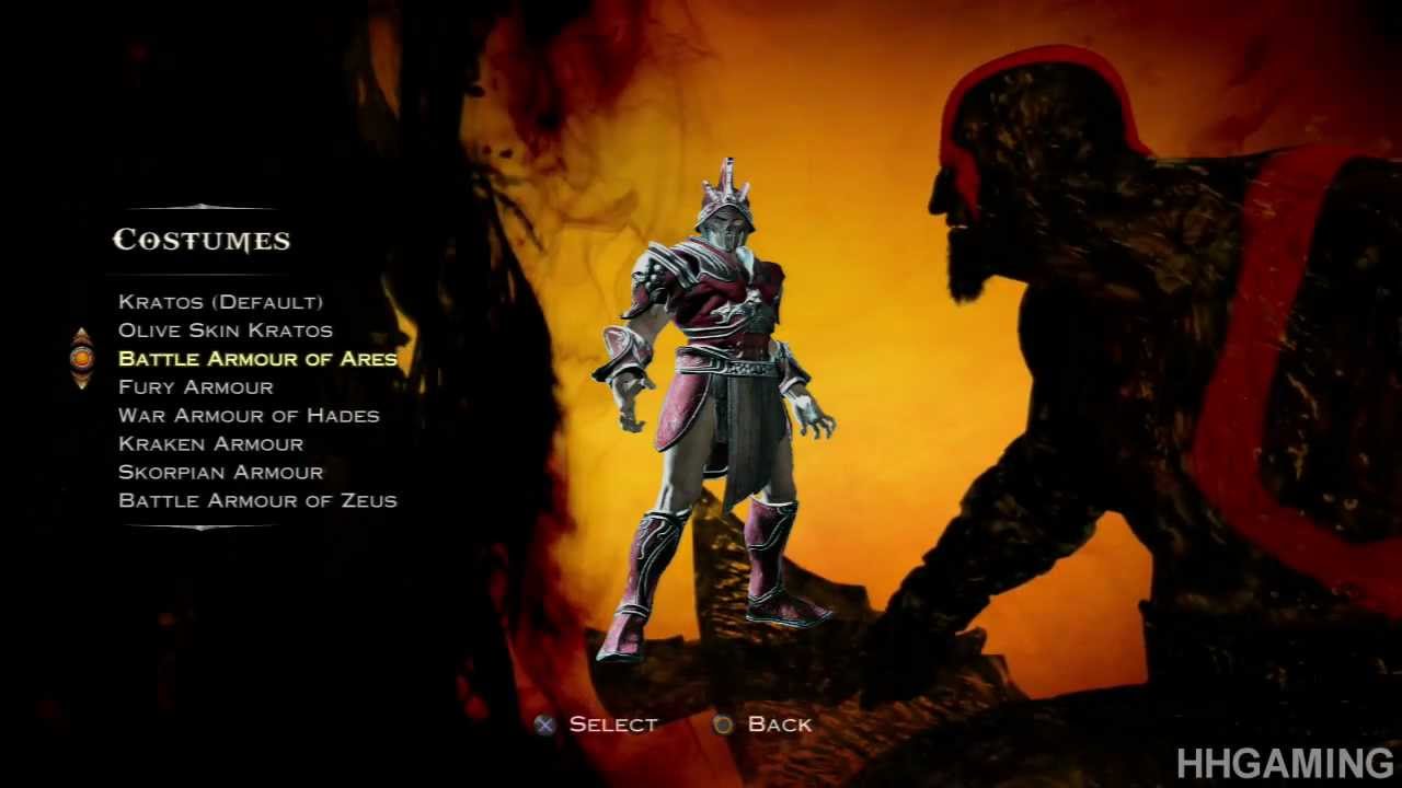 God of War Ascension - all costumes Kratos dressed up - god of war 4 PS3 HD God of War Ascension