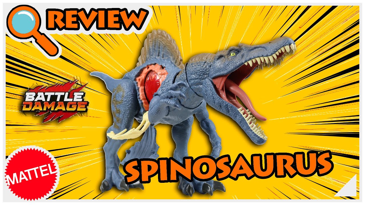 Spinosaurus Battle Damage Mattel - Review PT-BR