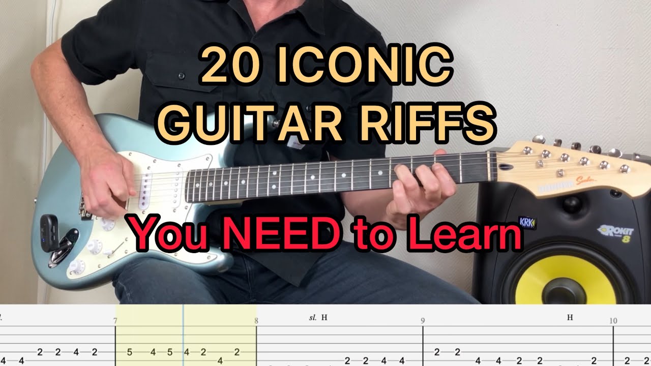 20 Iconic Guitar Riffs Every Guitarist Has to Master (Tab + Demo)
