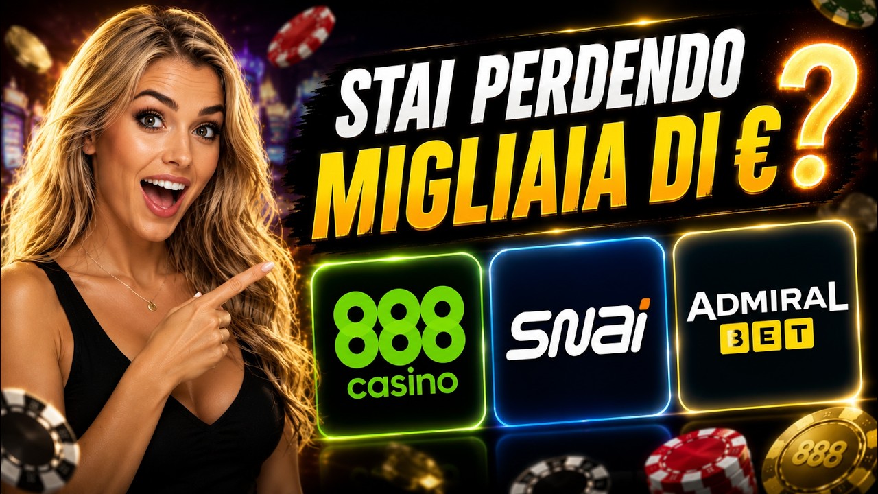 I 3 MIGLIORI BONUS di BENVENUTO del 2026