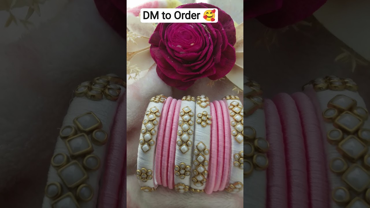 Trending collection... #viralvideo #handmadejewelry #threadbangles #diybangles #diy #explore #treand