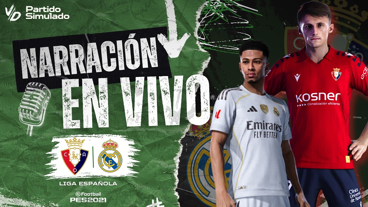 🔴 REAL MADRID VS OSASUNA EN VIVO / LIGA ESPAÑOLA - JUEGA MBAPPE