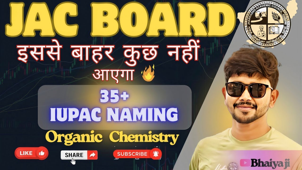 🔥🔥TOP 35+ IUPAC NAME OF ORGANIC CHEMISTRY CLASS-12TH(PART-1)||CLASS-12TH CHEMISTRY ||#BHAIYA JI