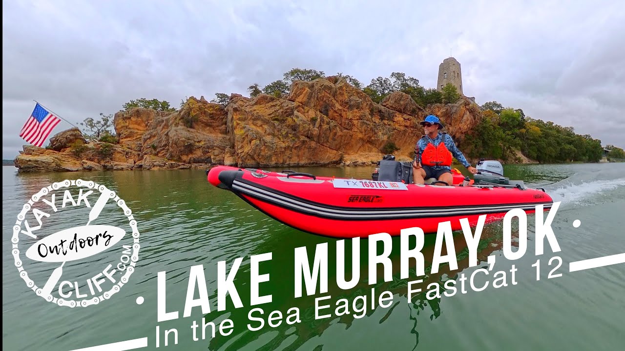 Fast Inflatable Catamaran! Lake Murray, Ok. Sea Eagle FastCat12