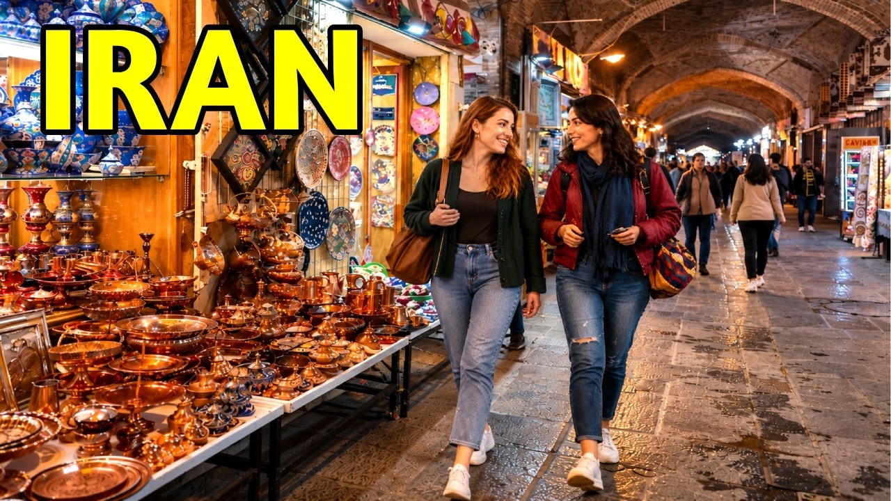 Isfahan, Iran 🇮🇷 – Inside the Historic Grand Bazaar | Walking Tour 4K