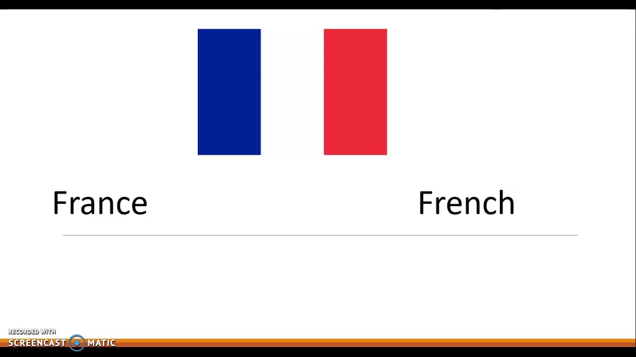 Countries and nationalities