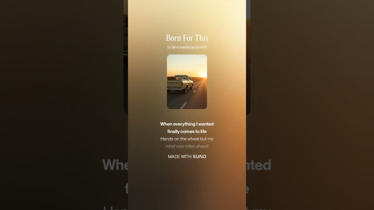 Born For This - Country EDM Road Trip Anthem (2026) | Berg