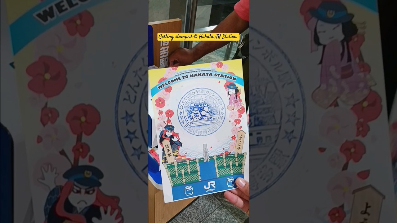 Ever tried the Hakata JR Station stamp? #Japan #trainstation #japanrailway #stamping #bejojoma