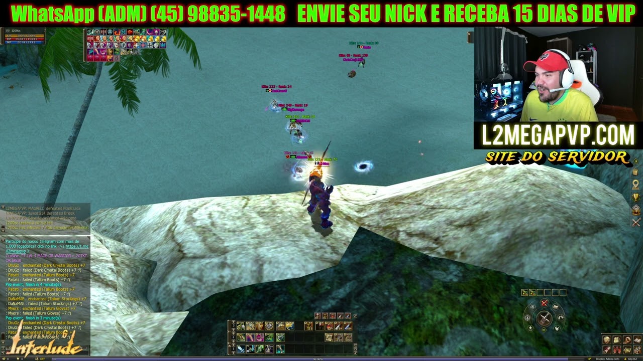 O ARQUEIRO MAIS NOOB DO L2MEGAPVP INTERLUDE - Lineage 2