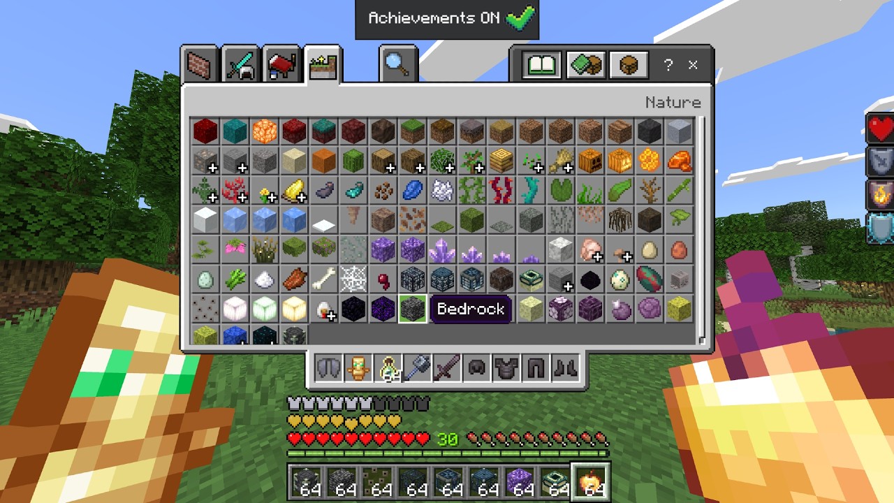*Новый* БАГ БОГА В MINECRAFT: полный доступ к творческому режиму с включенными достижениями!