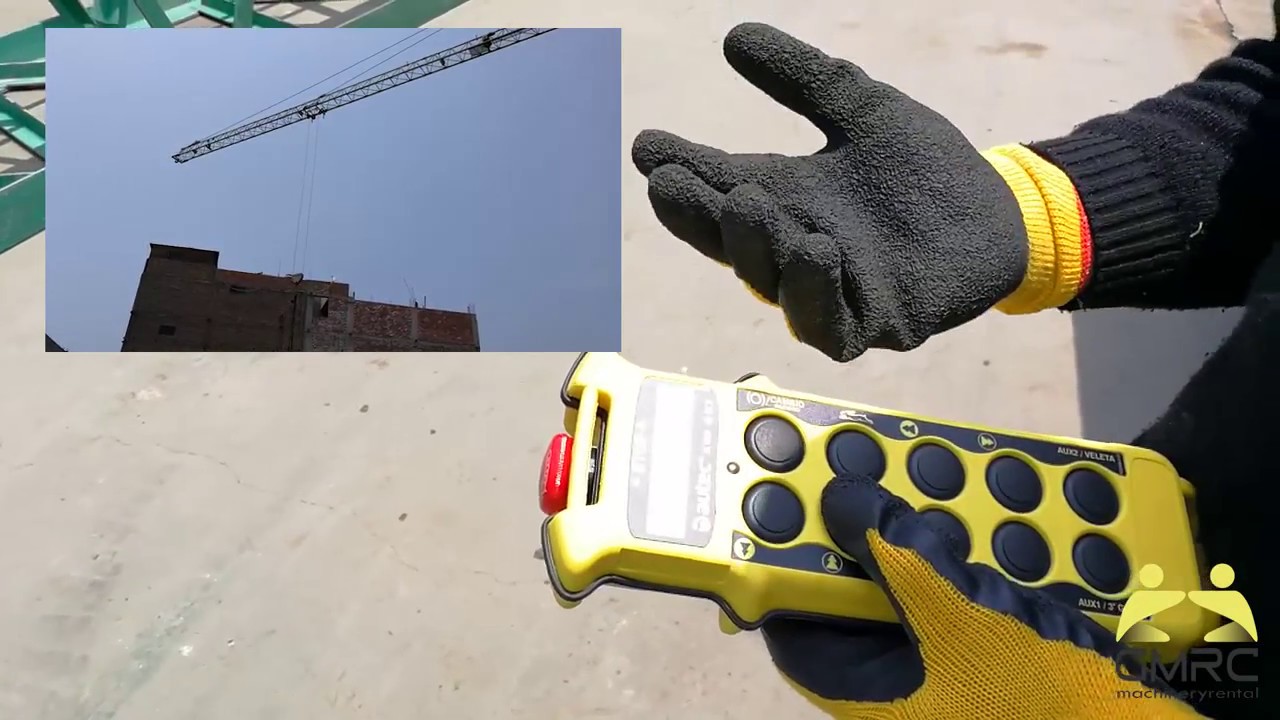 Como operar una grúa torre