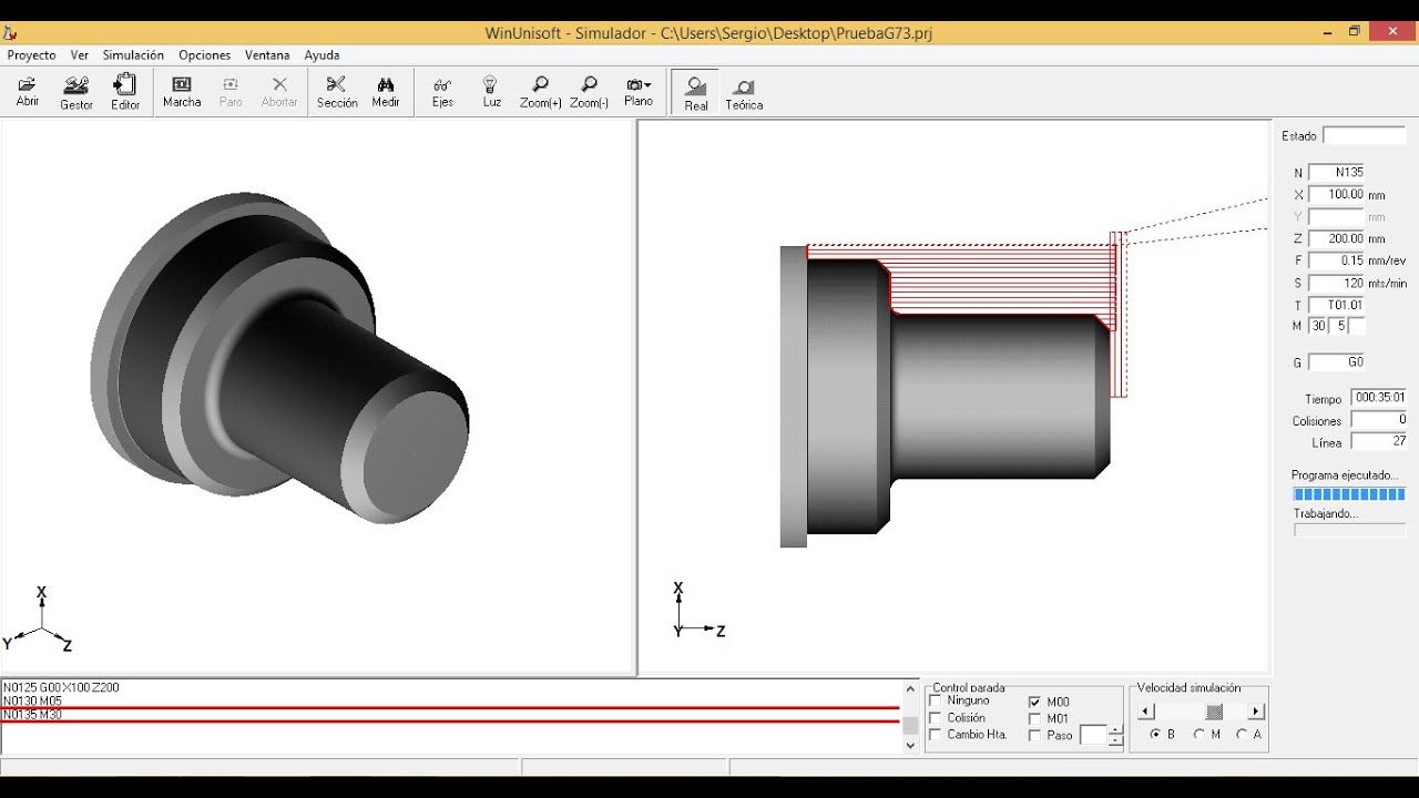 Programación de torno CNC - Ciclo automático de cilindrado G71 FANUC 