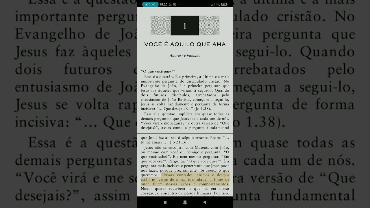 Você é aquilo que ama. James K. A. Smith
