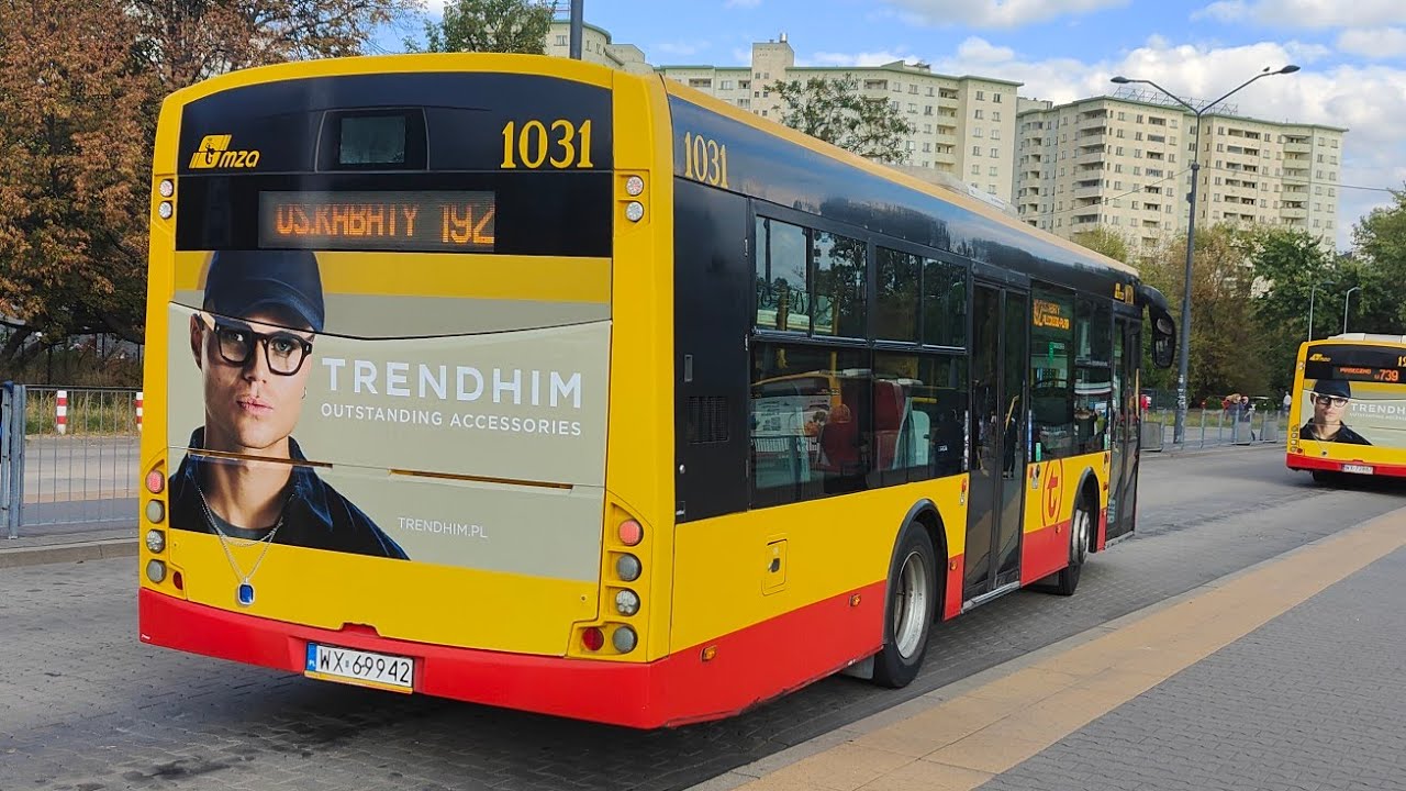 Linia 192 - Solbus SM12 ( 10m ) #1031 ( MZA Warszawa )