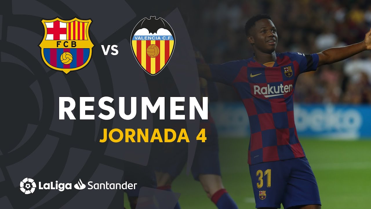 Resumen de FC Barcelona vs Valencia CF (5-2)