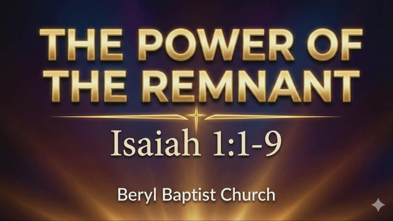 Title: The Power of the Remnant Speaker: Bro. Wade Lentz