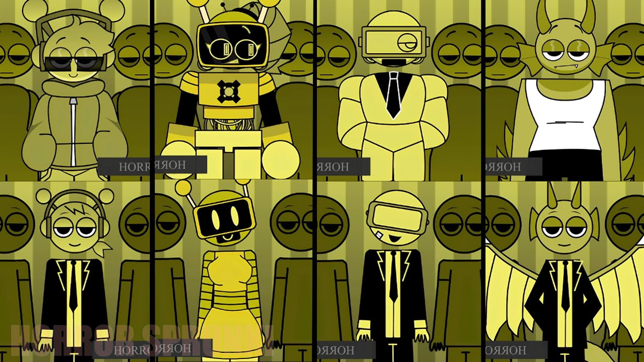 Best Tiktok Incredibox Sprunki: Oren, Fun Bot, Garnold, Durple Mustard with Sprunki HUMAN EDITION