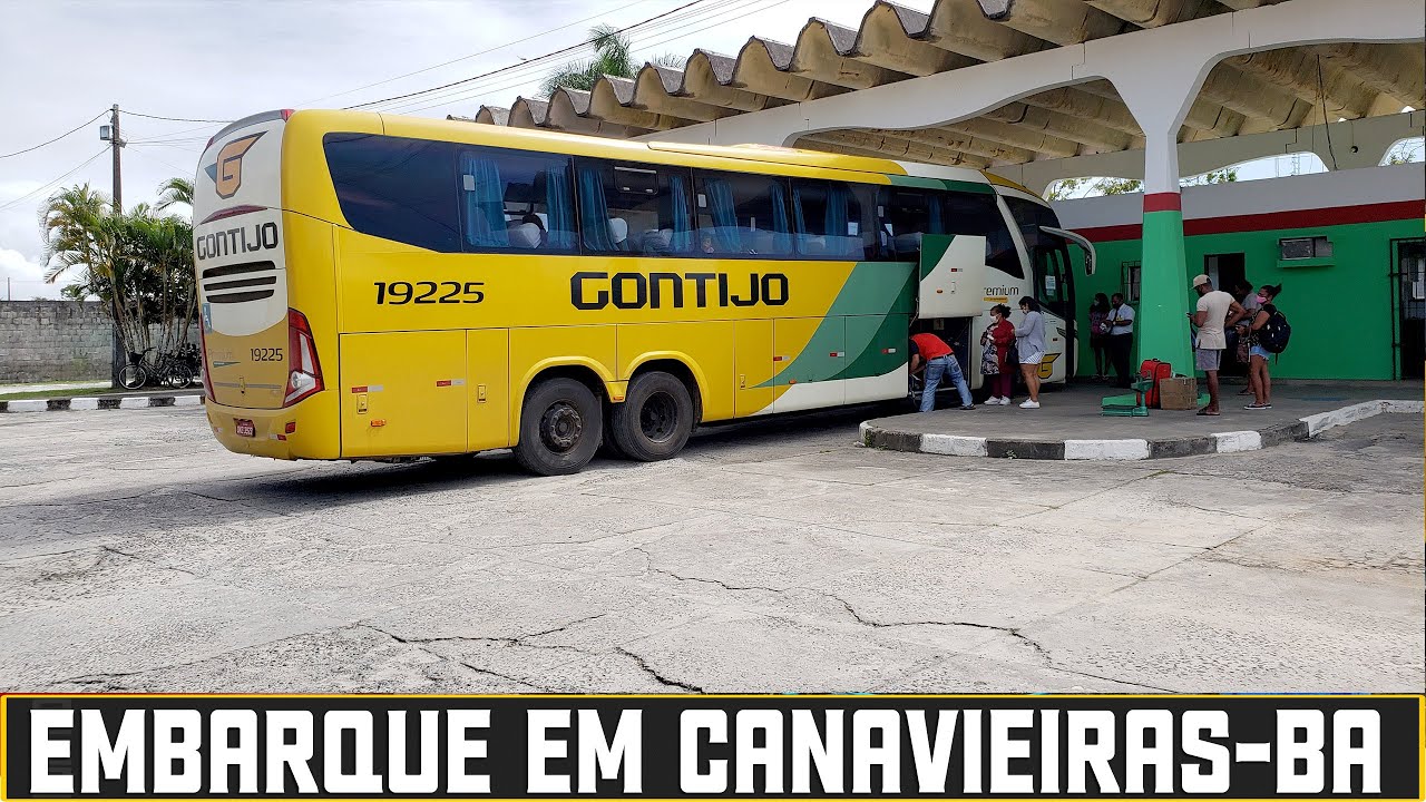 VIAÇÃO GONTIJO - Da Rodoviária de Canavieiras até o ponto de Embarque em Santa Luzia, BA