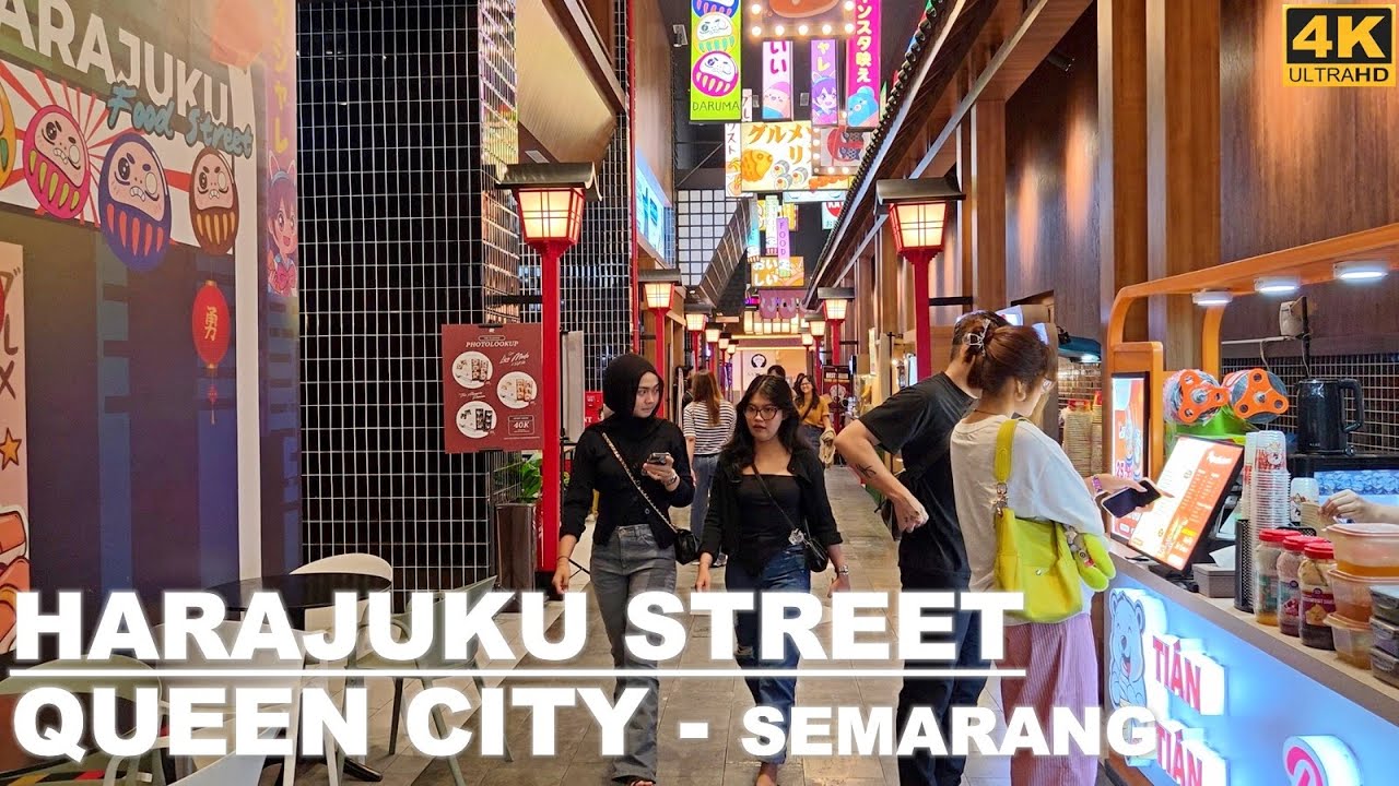 Walking Around Queen City Mall Semarang❗Ada HARAJUKU STREET di dalam MALL nya❕