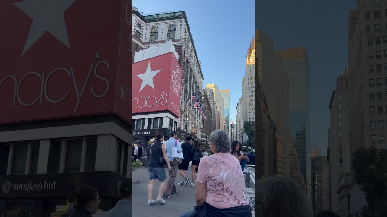 Walking in Manhattan NYC 🏙️ Busy Streets at Herald Square