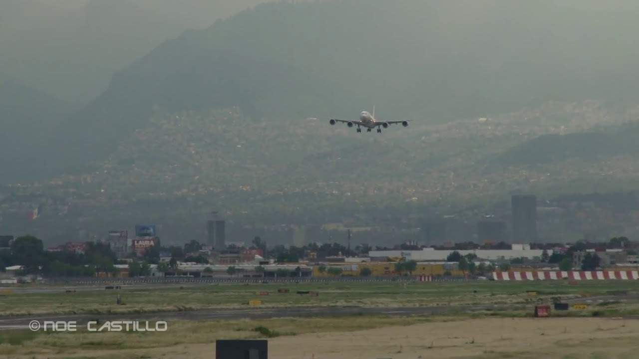 Iberia A340-600 - Aproximación Frustrada - Aeropuerto Ciudad de Mexico